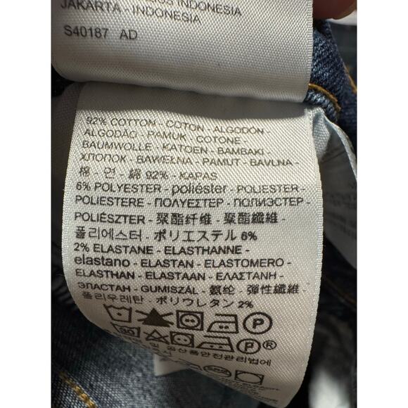 Levi’s 711 Skinny Jeans Size 28 – Distressed Mid-Rise Stretch Denim - Picture 4 of 4